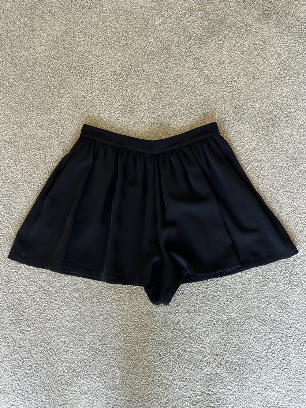 Topshop Black Skort with Flared Silhouette